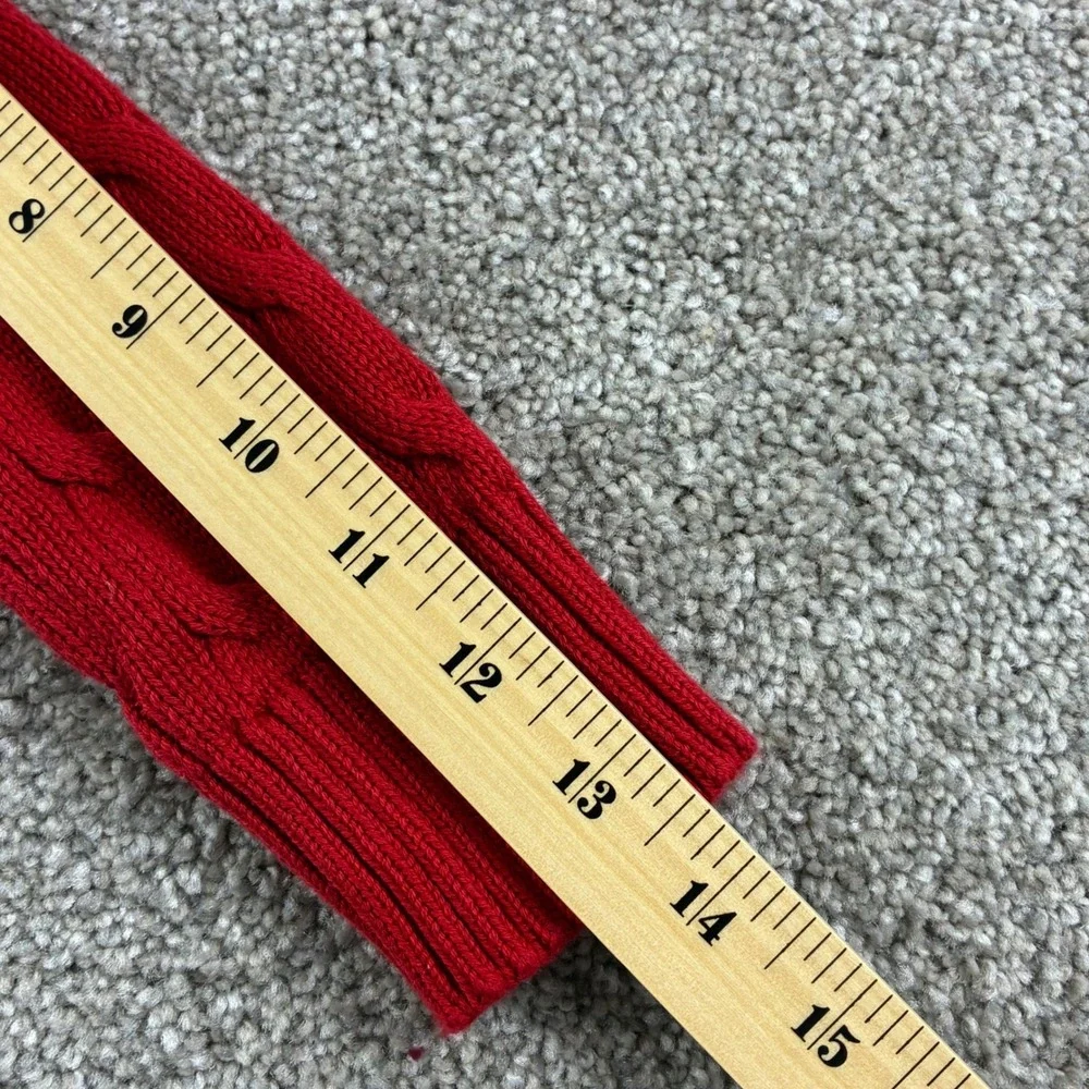 Polo Ralph‎ Lauren Cable Knit Sweater Kids 4/4T Red Classic Preppy Cotton Pony